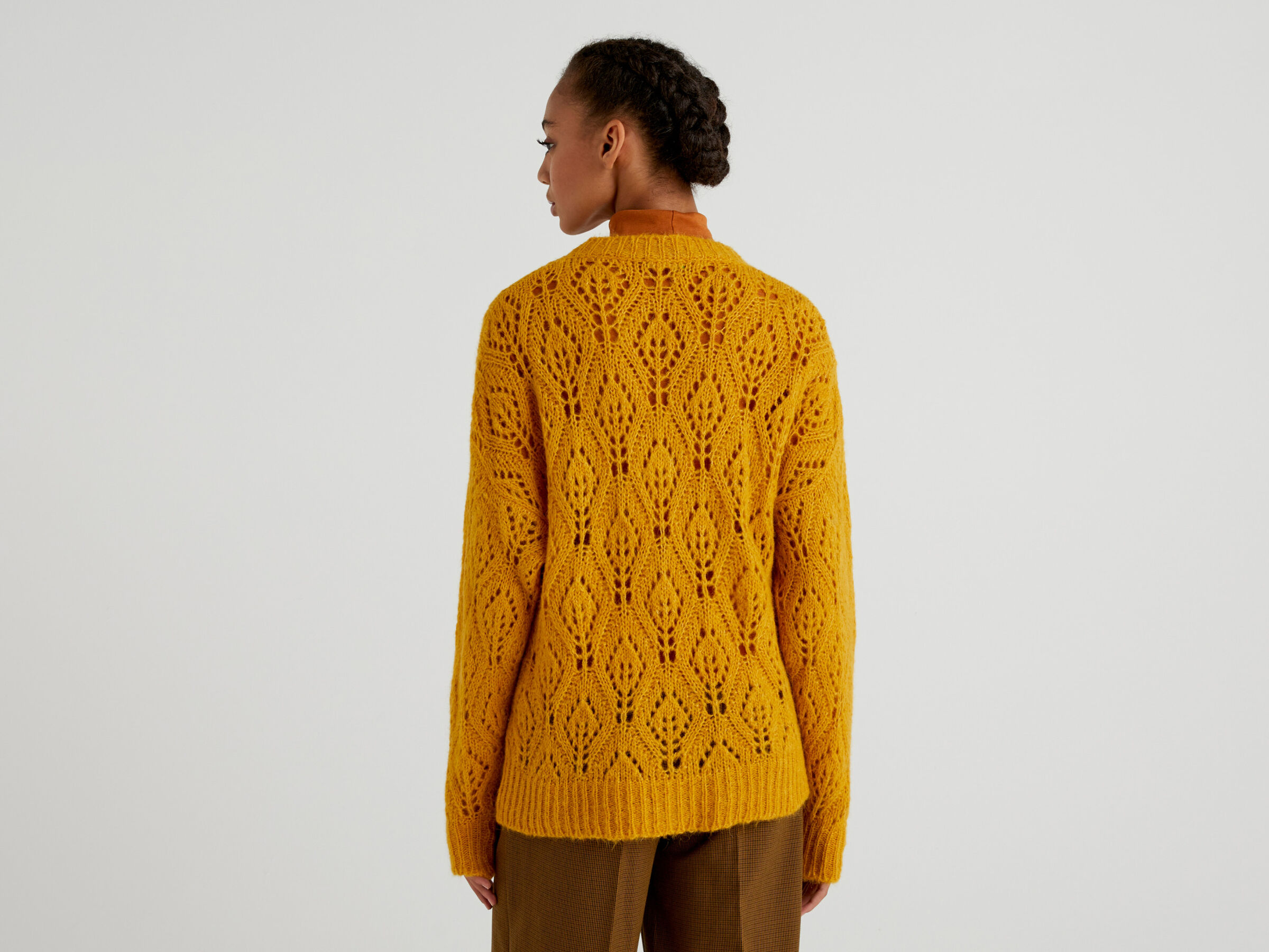Pullover mit Spitzeneffekt image number 2