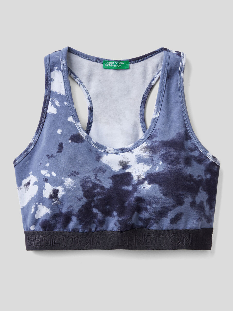 Kurzes, sportliches Top mit Batikmuster image number 1