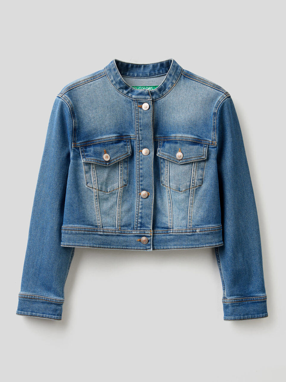 Cropped-Jacke aus Jeans image number 1
