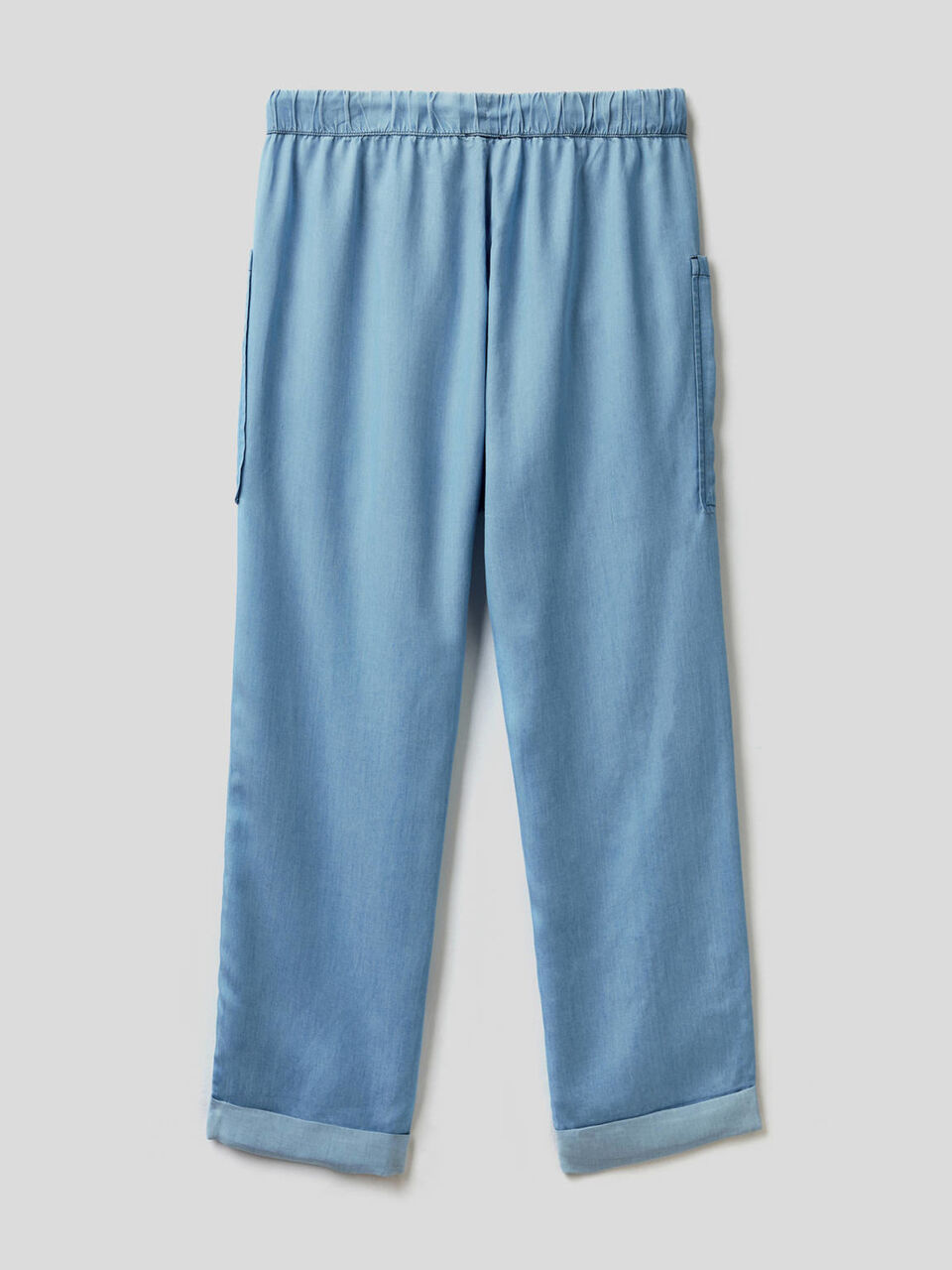 Fließende Hose in Jeans-Effekt image number 2