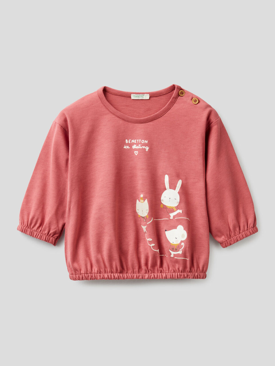 Bluse aus 100% Bio-Baumwolle mit Print image number 1