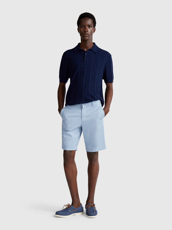 Chino-Bermudahose aus Stretch-Baumwolle Herren