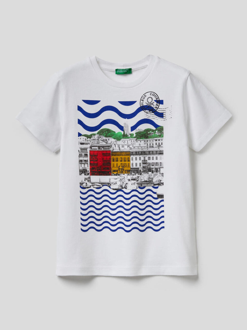 T-Shirt mit Landschaftsprint image number 1