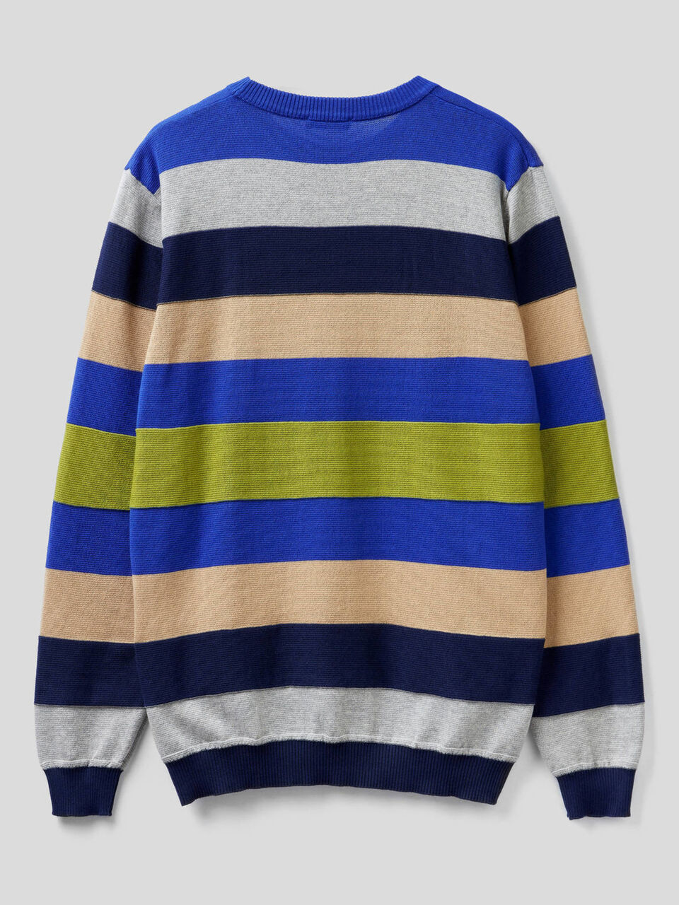 Gestreifter Pullover aus 100% Baumwolle mit warmer Haptik image number 2