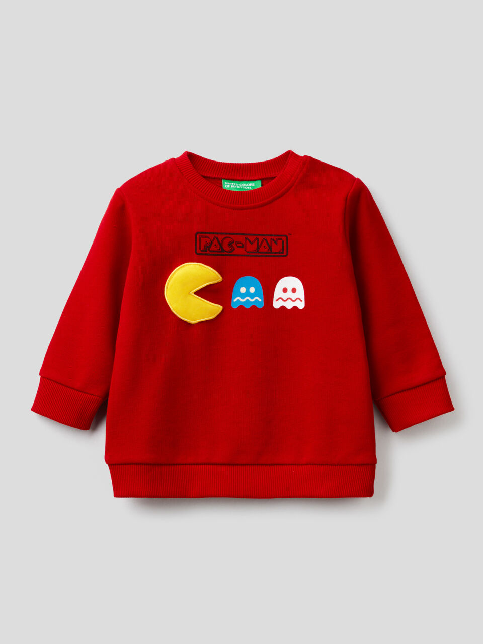 Pac-Man-Sweatshirt mit Klang-Aufnäher image number 1