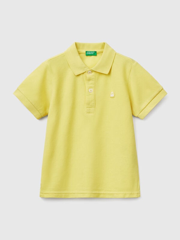 Poloshirt mit kurzen Ärmeln aus reiner Baumwolle Jungen