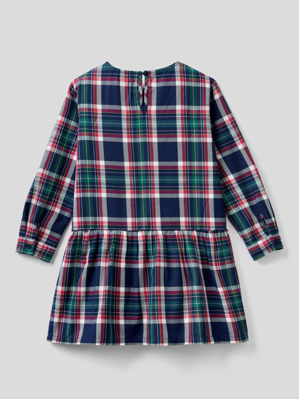 Kariertes Kleid aus einer Baumwollmischung image number 2