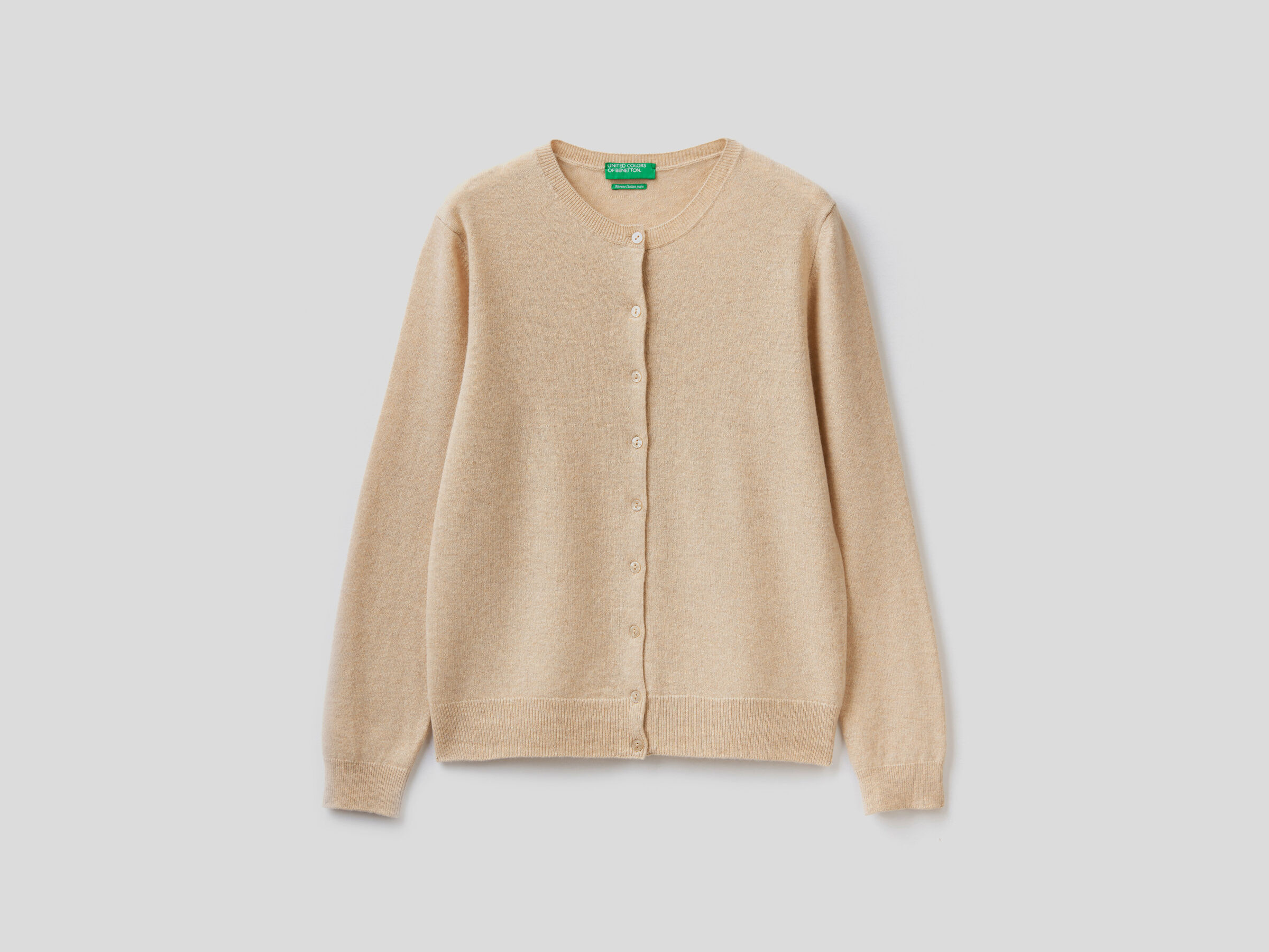 Strickjacke aus reiner Schurwolle mit Rundausschnitt image number 5