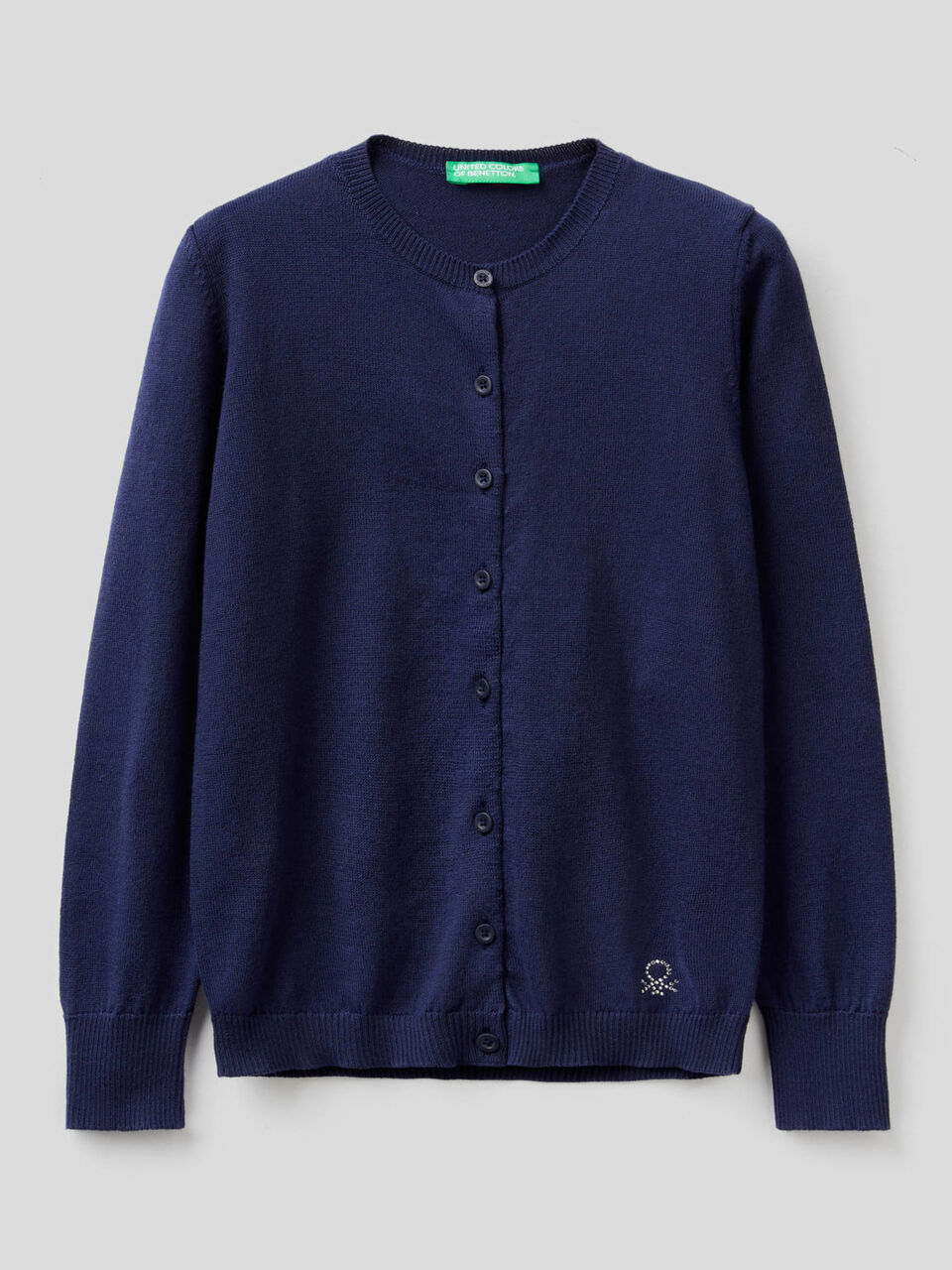 Strickjacke aus Trikot in 100% Baumwolle image number 1