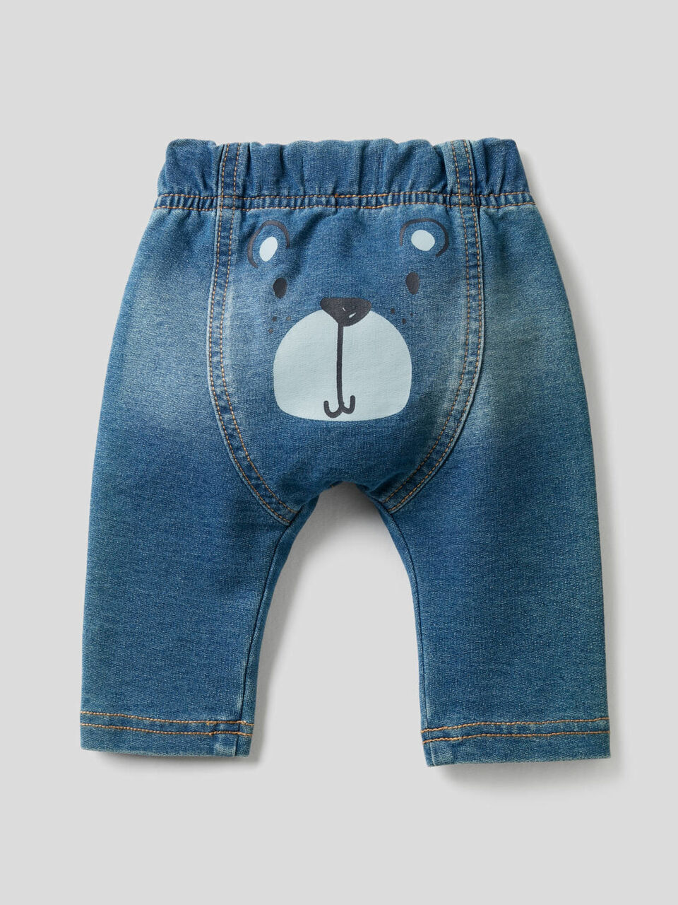 Hose mit Denim-Effekt und Print image number 2