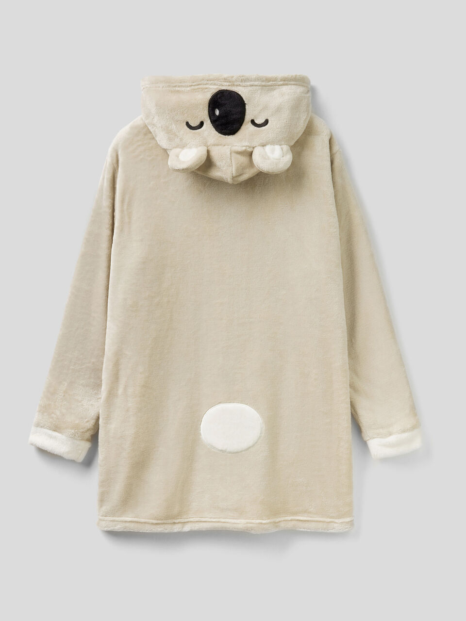 Morgenmantel aus Kunstfell mit Koala-Design image number 2