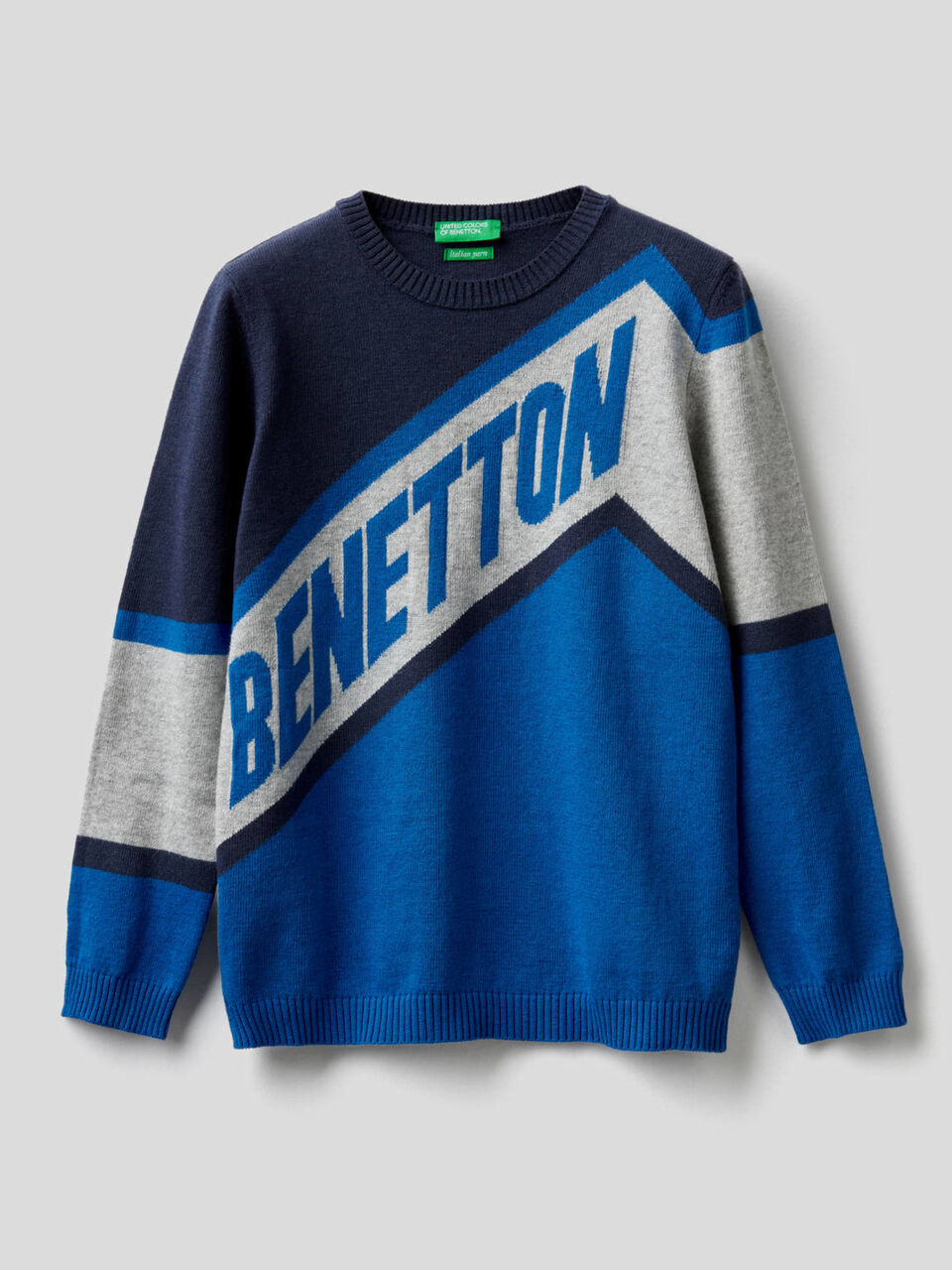 Pullover mit Intarsienarbeit in Form des Logos image number 1