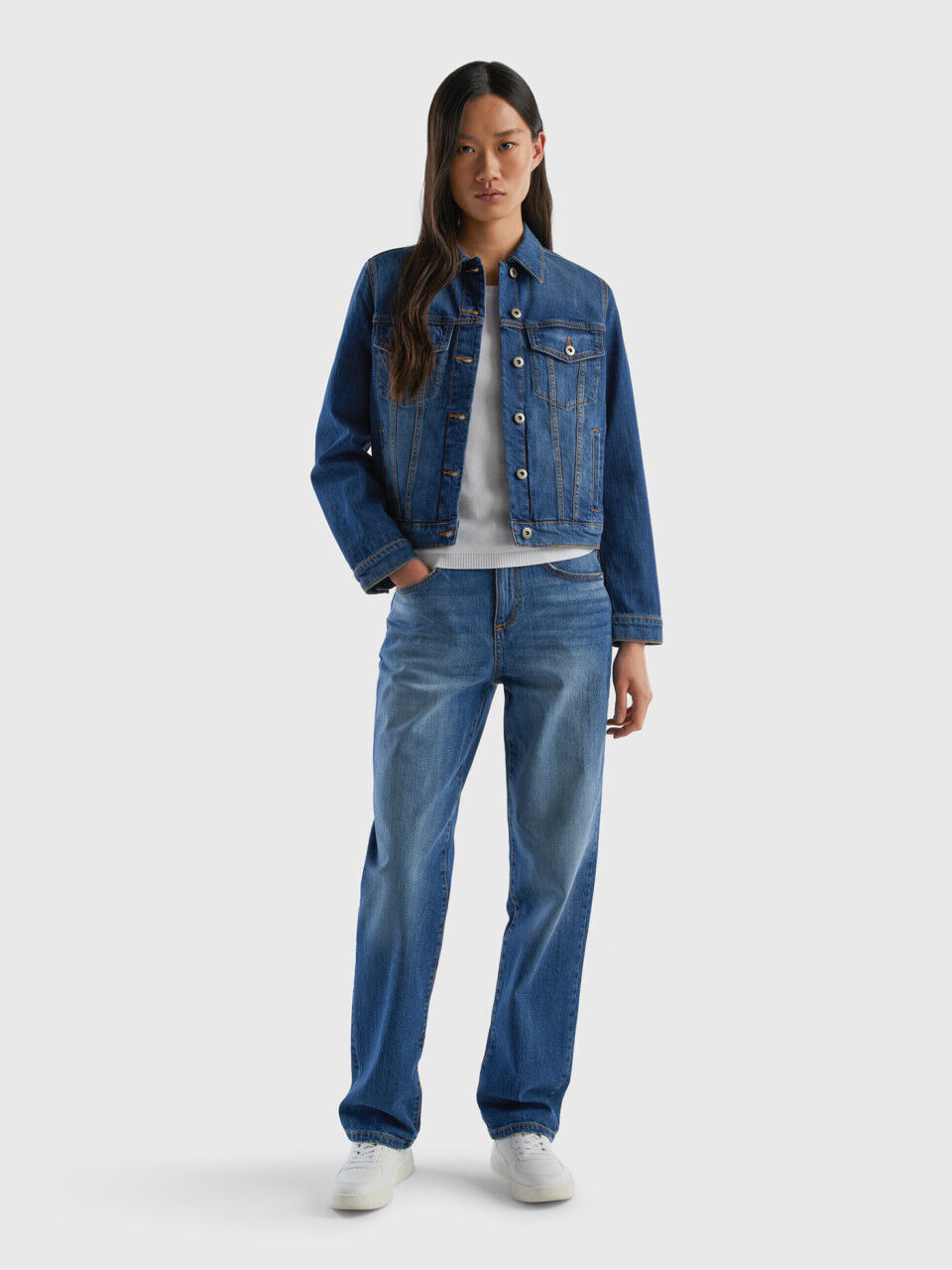 Five-Pocket-Jeans mit Straight Fit