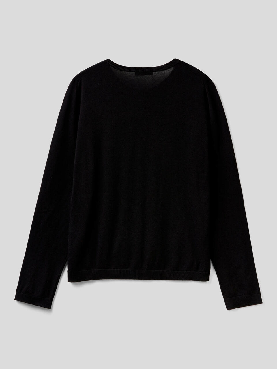 Strickjacke aus einer Baumwollmischung mit Rundausschnitt image number 2