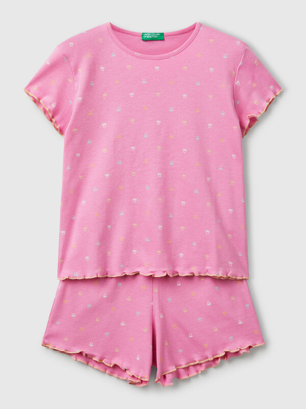 Pyjama mit Logo-Print Mädchen
