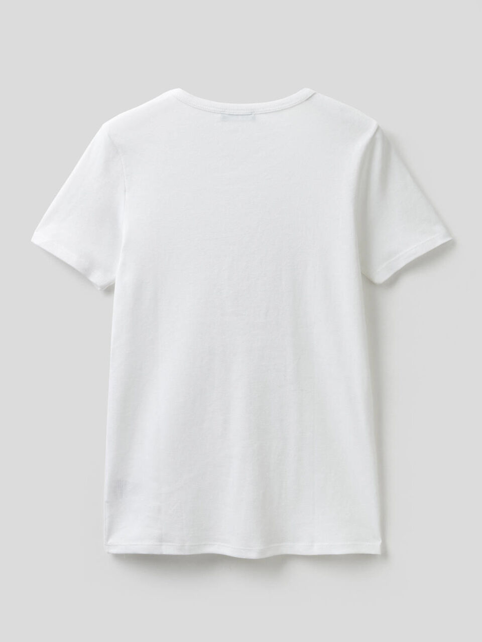 T-Shirt aus 100% Baumwolle mit glitzerndem Logoprint image number 2