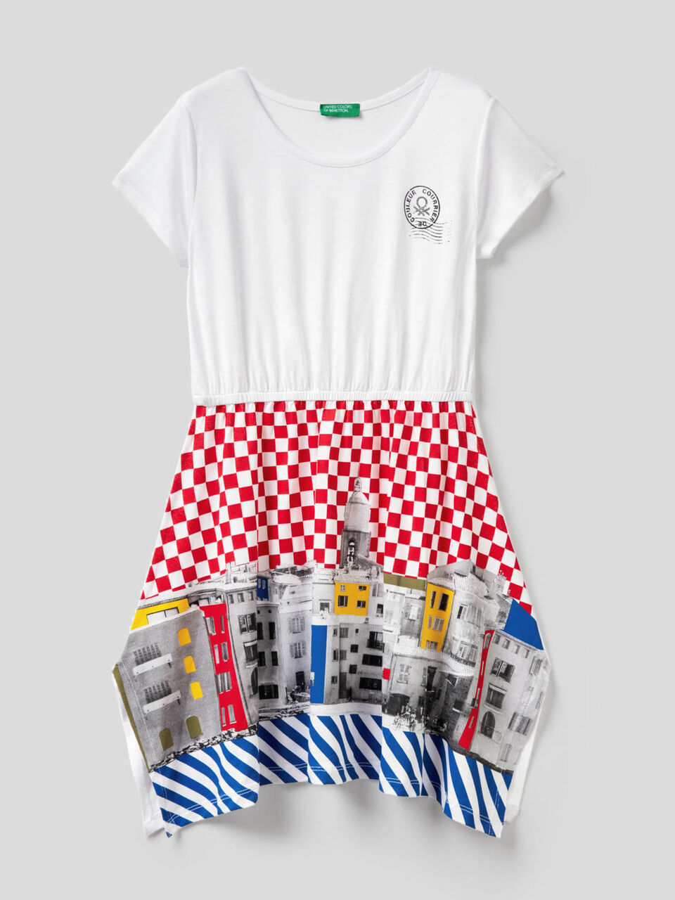 Kleid mit Postkartenprint image number 1