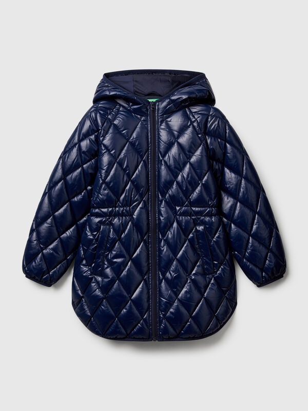 Gesteppte, glänzende Jacke Mädchen