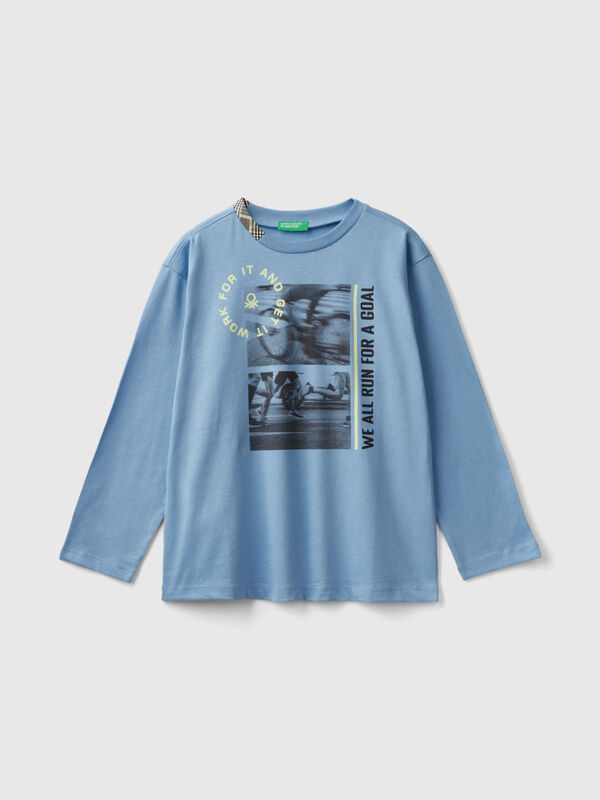 T-Shirt mit Fotodruck, aus Bio-Baumwolle Jungen