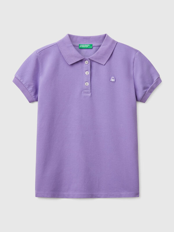Kurzärmeliges Poloshirt aus Baumwolle Mädchen