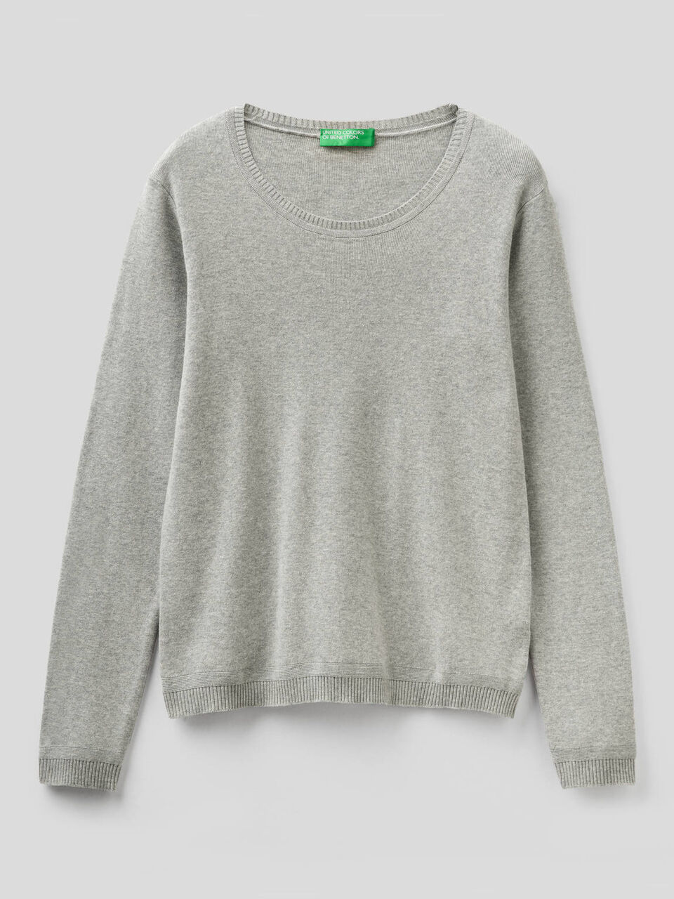 Pullover aus reiner Baumwolle mit Rundausschnitt image number 1