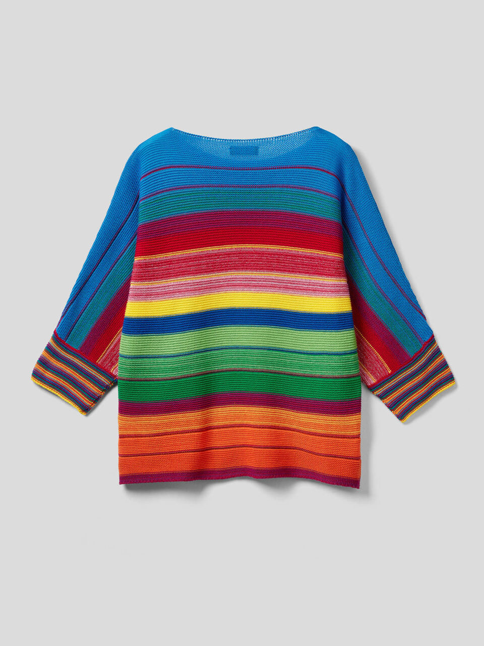 Gestreifter Pullover mit 3/4-Ärmeln image number 2