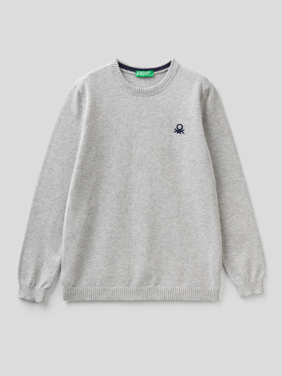 Pullover aus reiner Baumwolle mit Logo image number 1