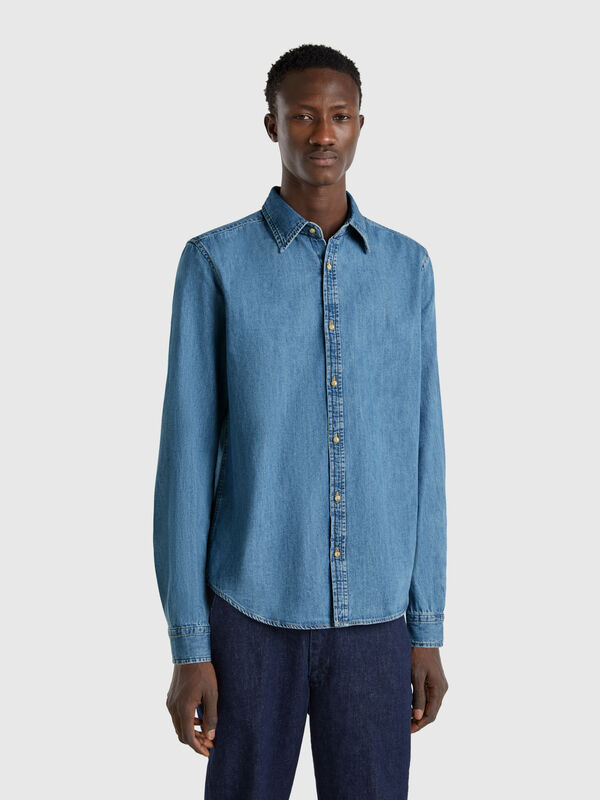 Jeanshemd aus 100 % Baumwolle Herren