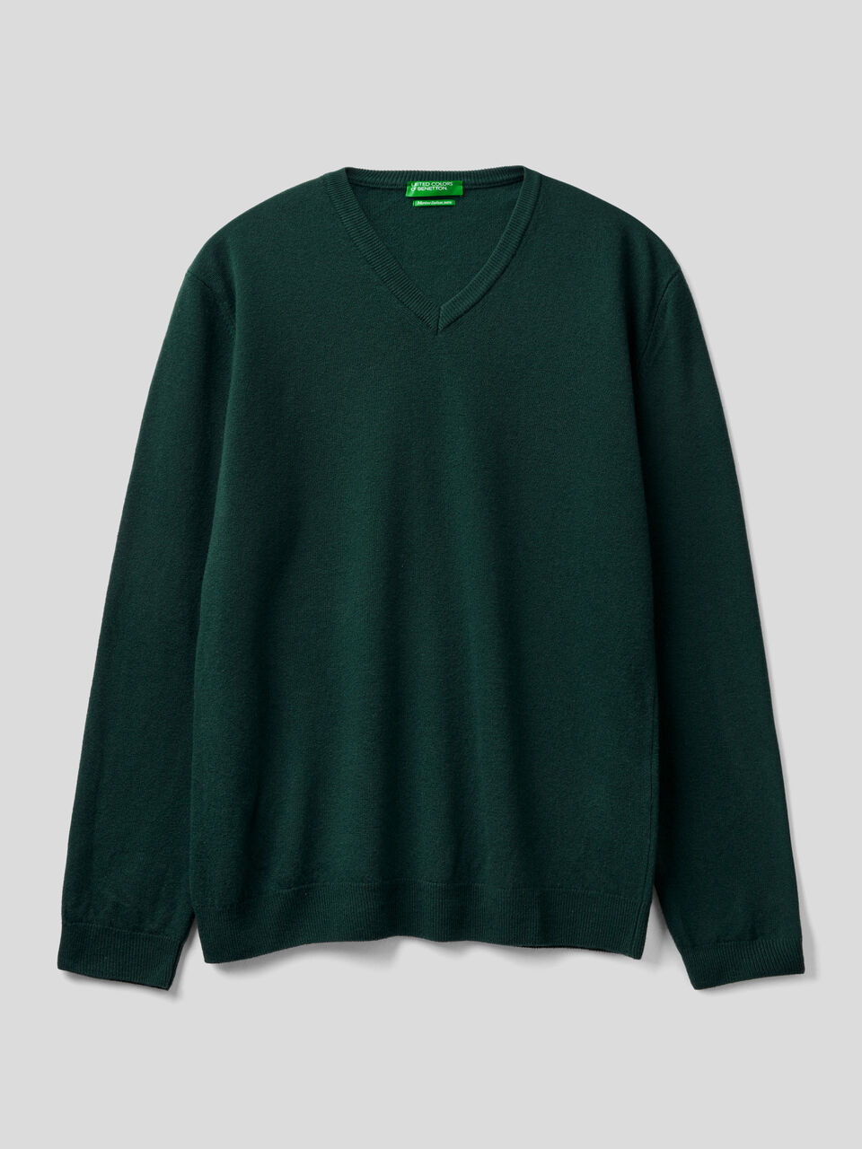 Pullover aus reiner Schurwolle mit V-Ausschnitt image number 1