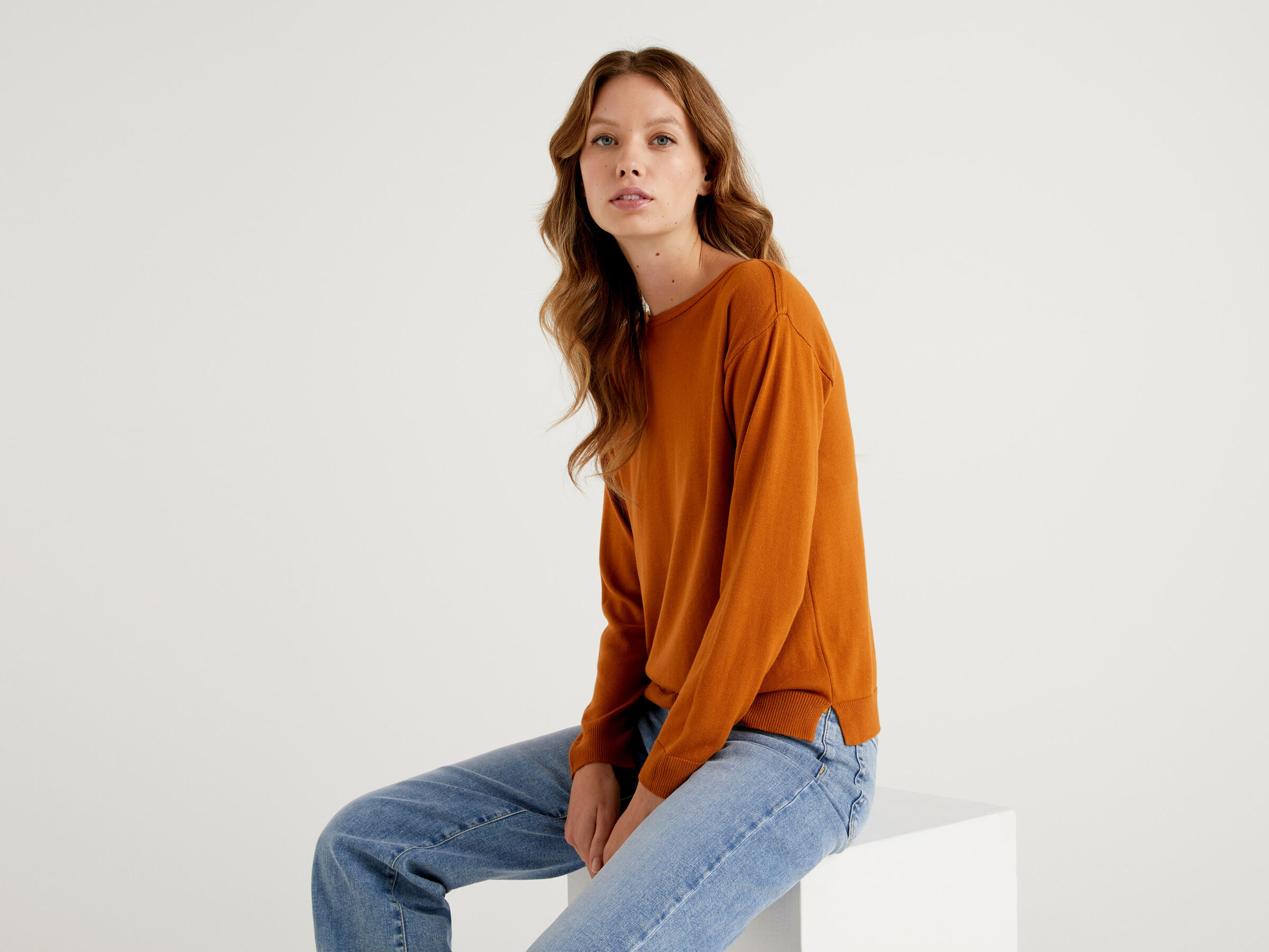 Pullover mit Carmenausschnitt image number 3