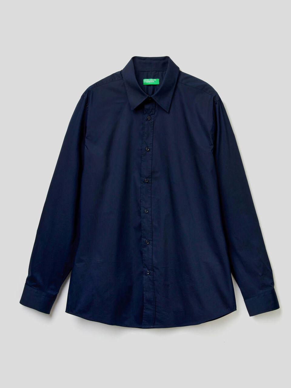 Einfarbiges Slim-Fit-Hemd image number 1