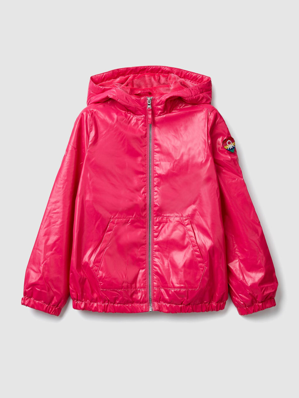 Glänzende Jacke mit Kapuze image number 1