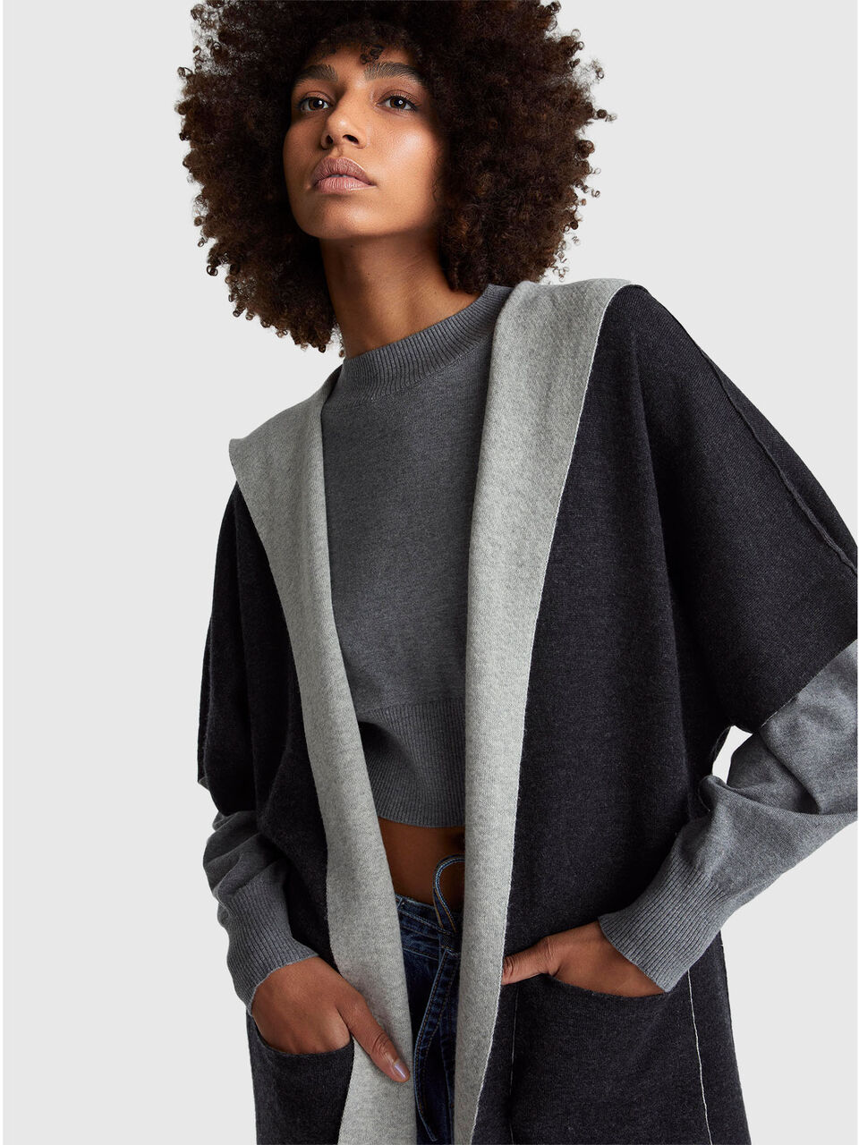 KNITTED COAT Damen image number null