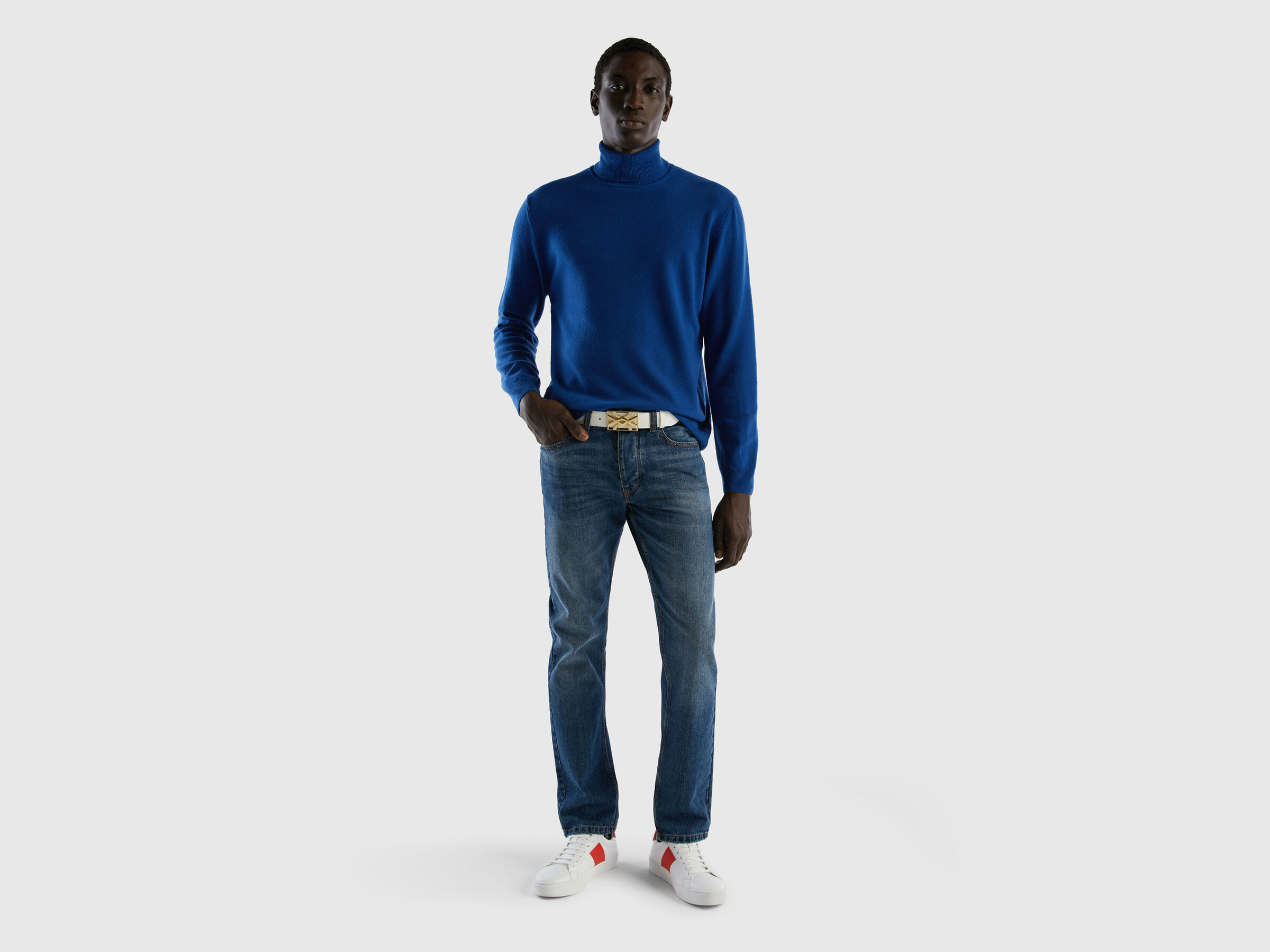 Rollkragenpullover aus reiner Schurwolle image number 3