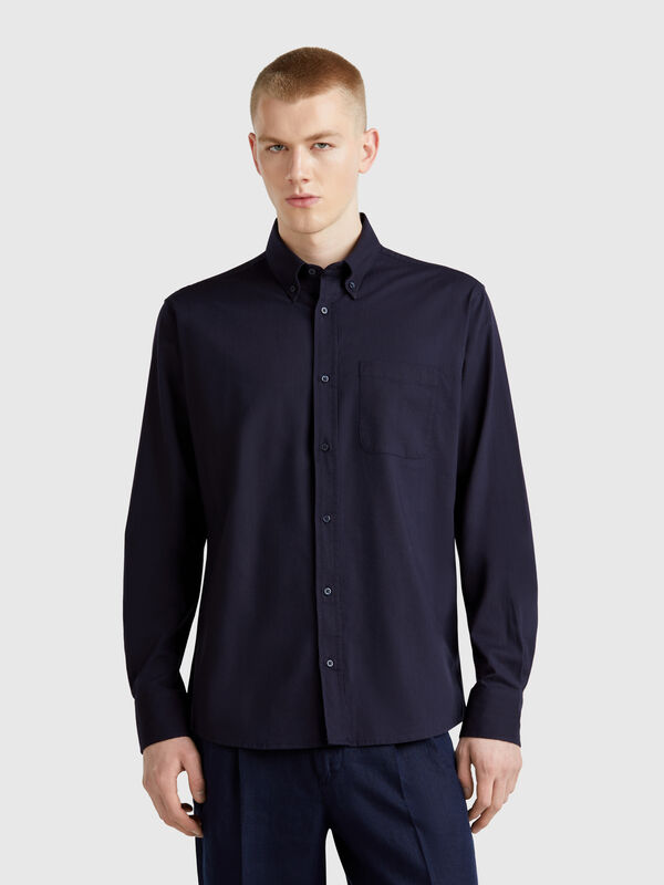 Button-Down-Hemd mit normaler Passform Herren