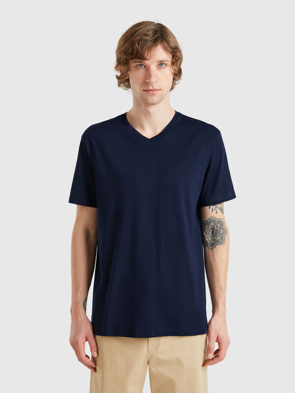 Langstapeliges T-Shirt aus Baumwolle Herren