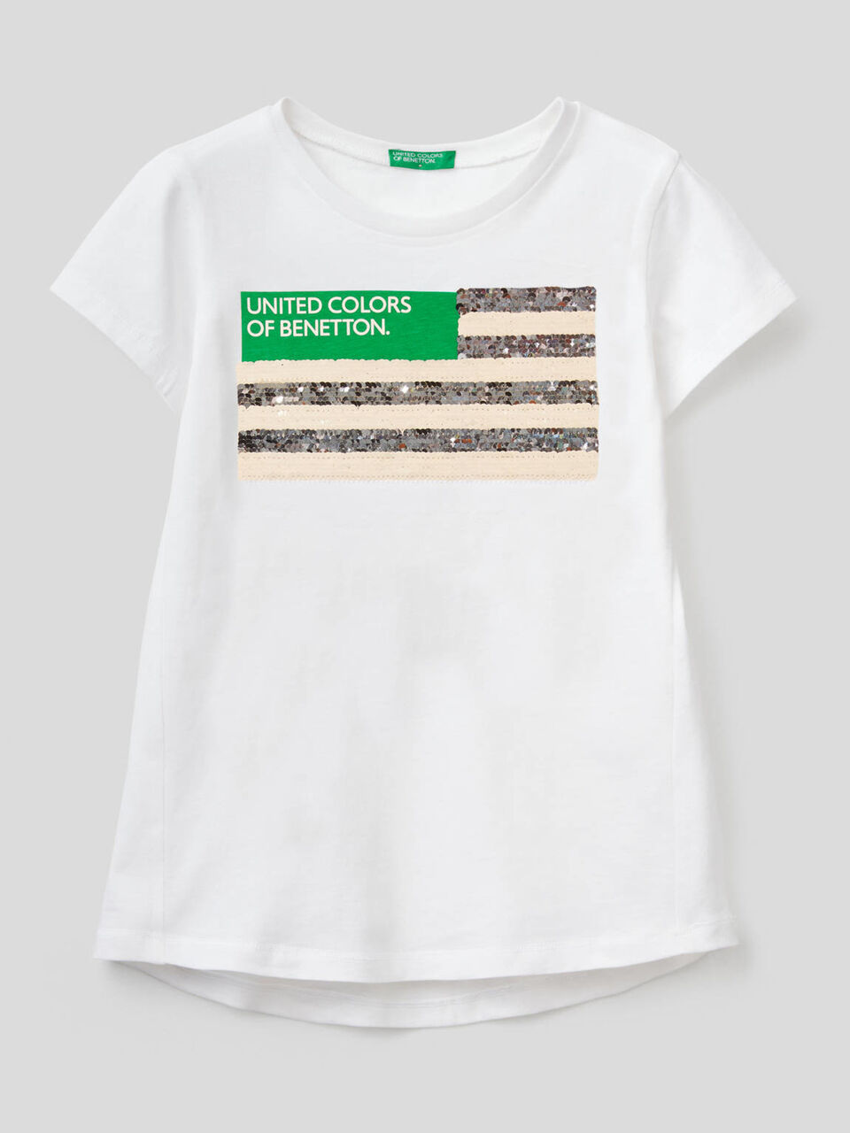 T-Shirt aus Baumwolle mit Pailletten image number 2