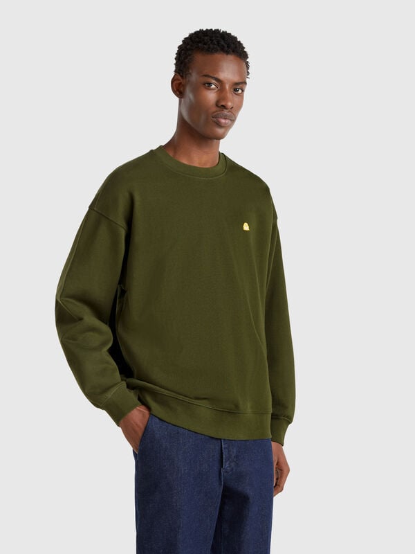 Sweatshirt mit Logo-Patch Herren