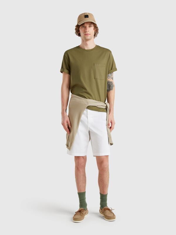 Chino-Bermudahose aus Stretch-Baumwolle Herren