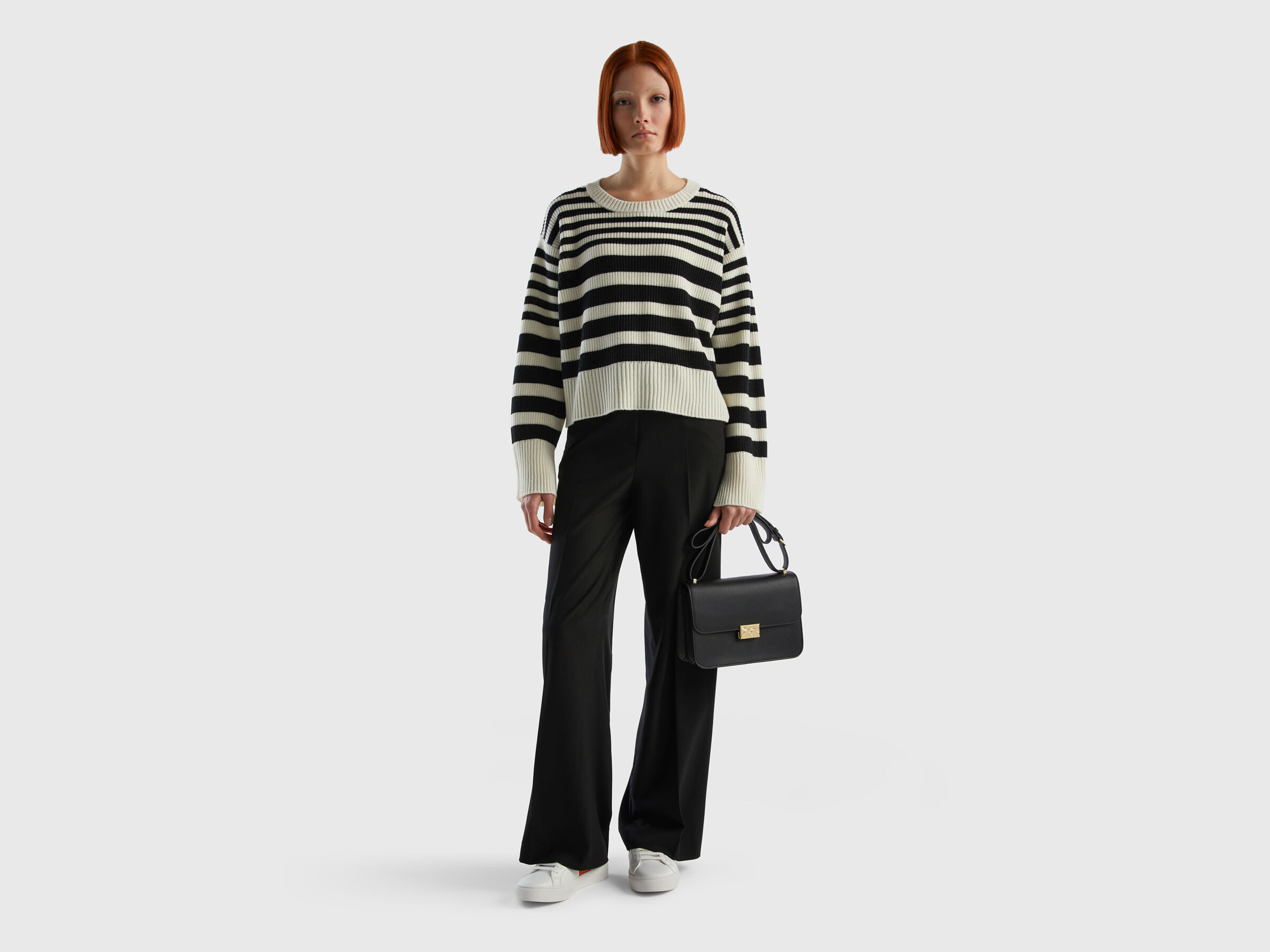 Gestreifter Pullover aus Mischwolle image number 3