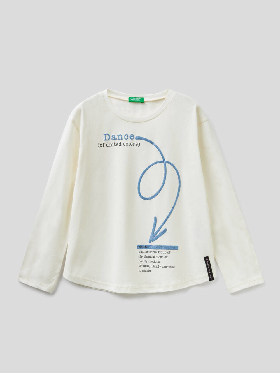T-Shirt aus 100% Baumwolle mit glitzerndem Print image number 1