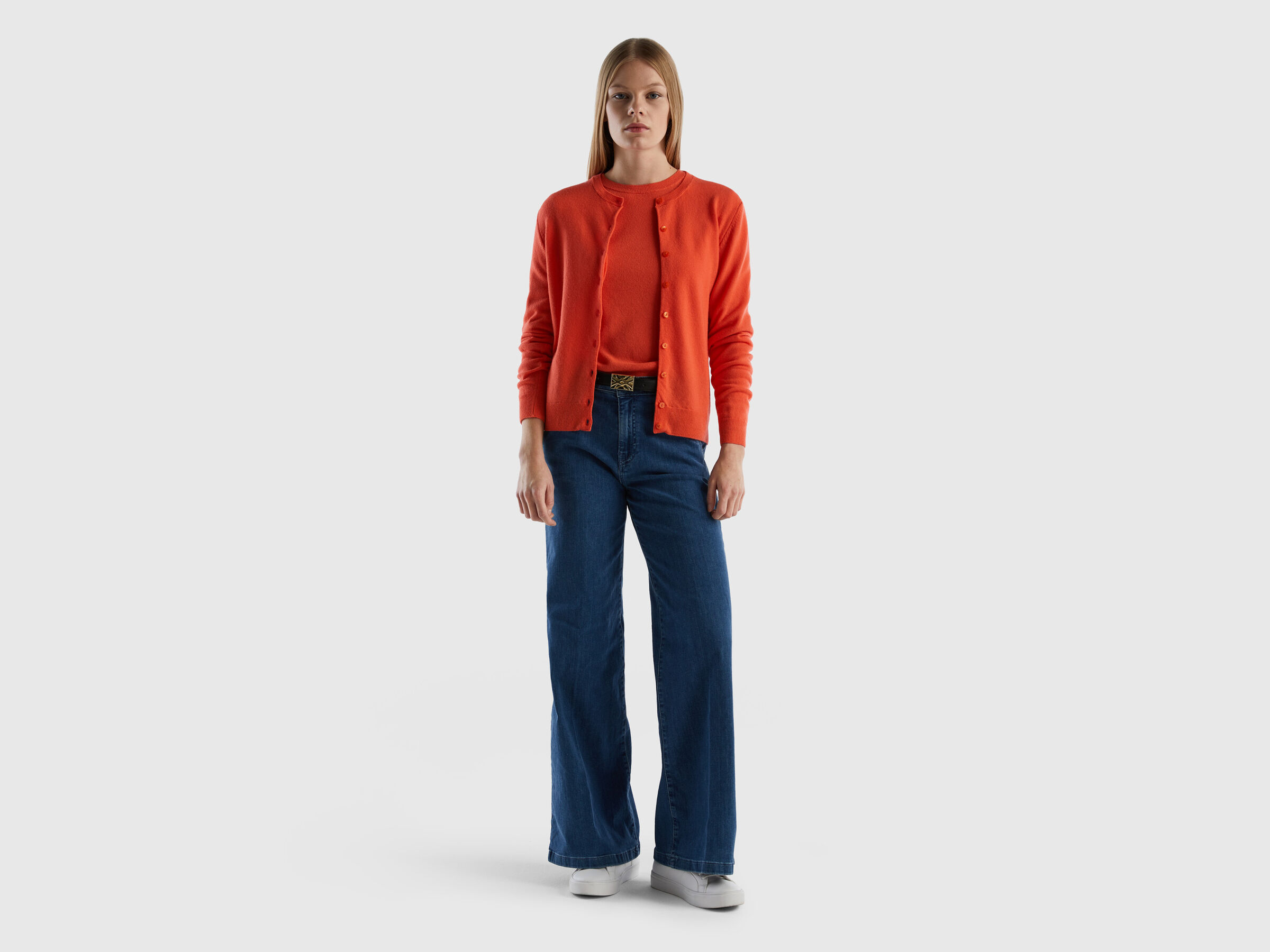 Strickjacke aus reiner Schurwolle mit Rundausschnitt image number 3