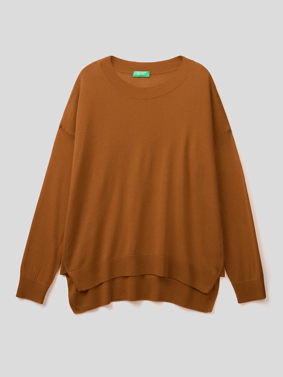 Pullover mit Schlitzen und lockerer Passform image number 1