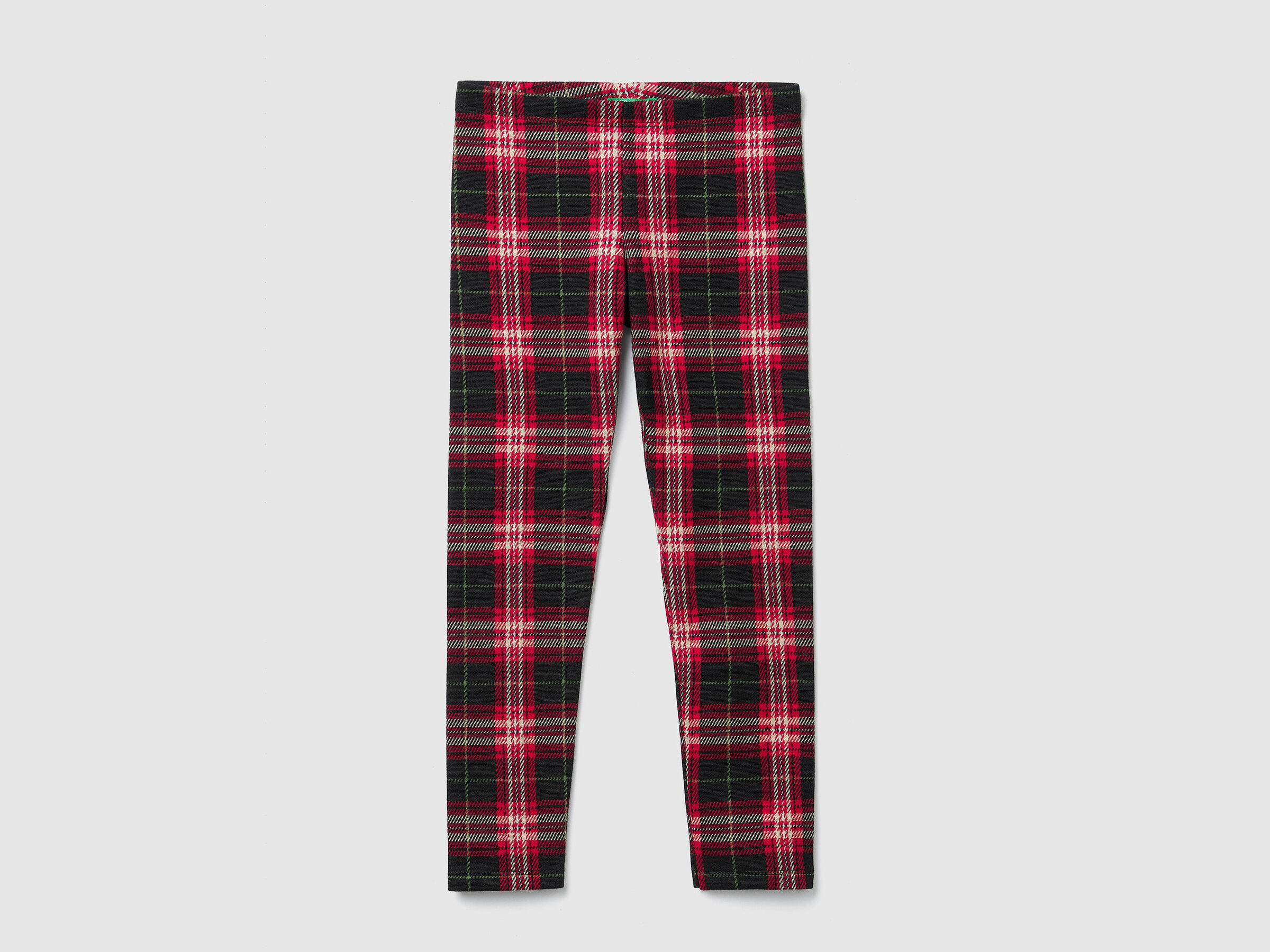 Leggings mit Jacquard-Karomuster image number null