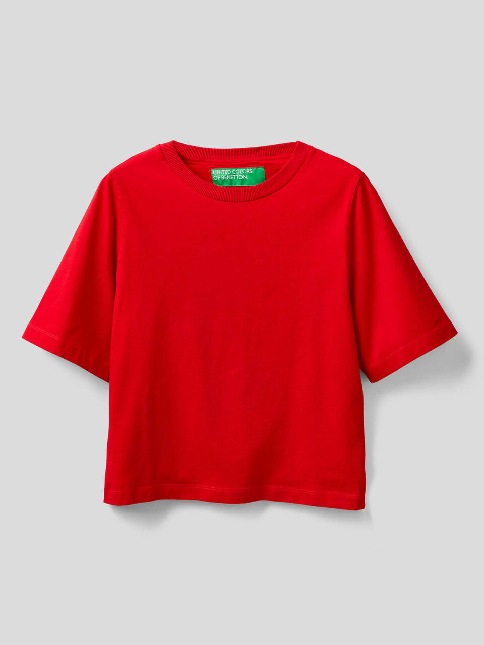 T-Shirt aus 100% Baumwolle im Boxy Fit image number 1