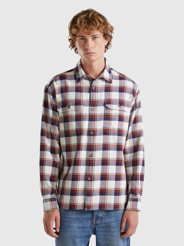 Overshirt in Tartan-Flanell Herren