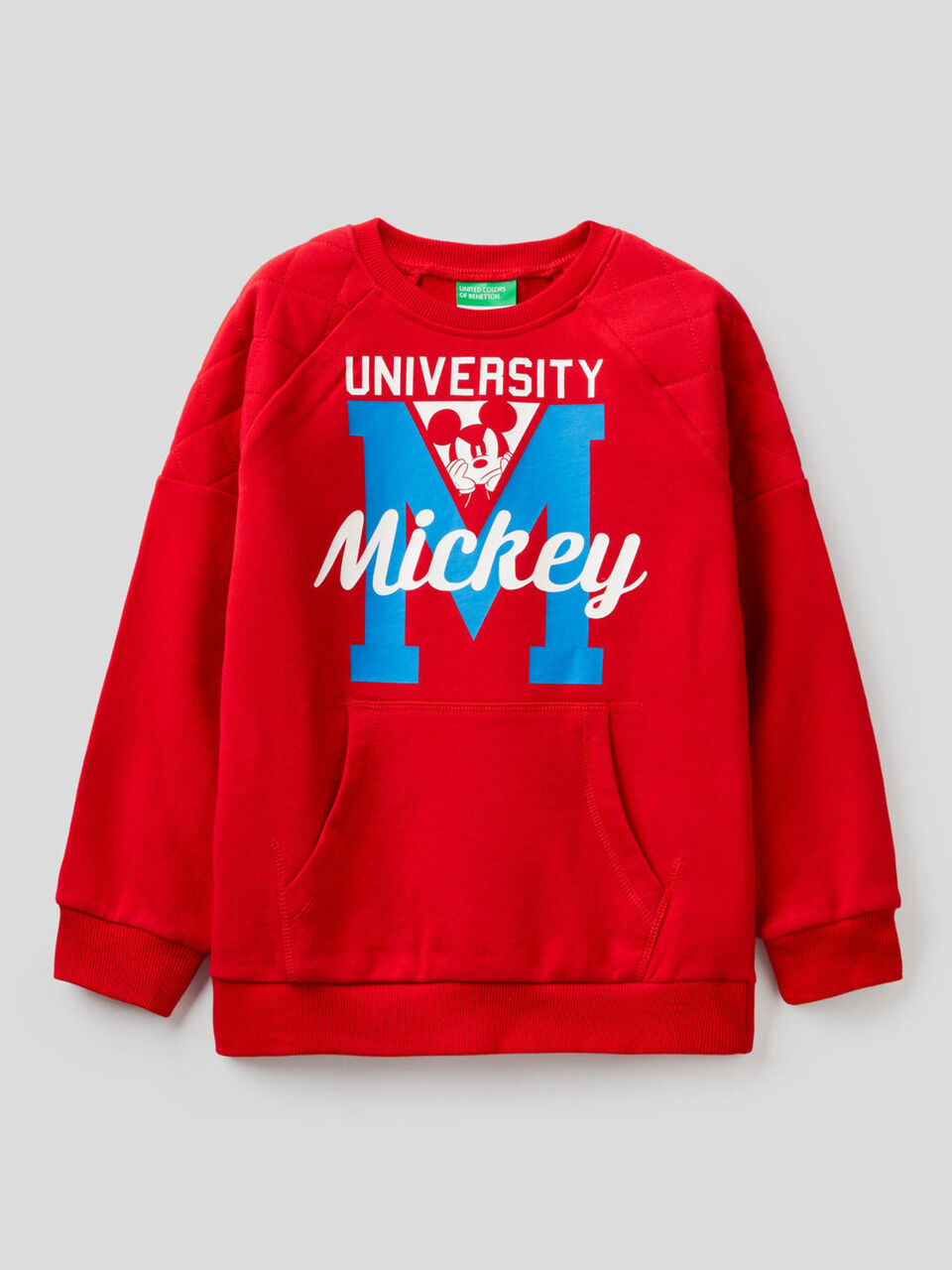 Micky-Maus-Sweatshirt mit Details im Lochmuster image number 1
