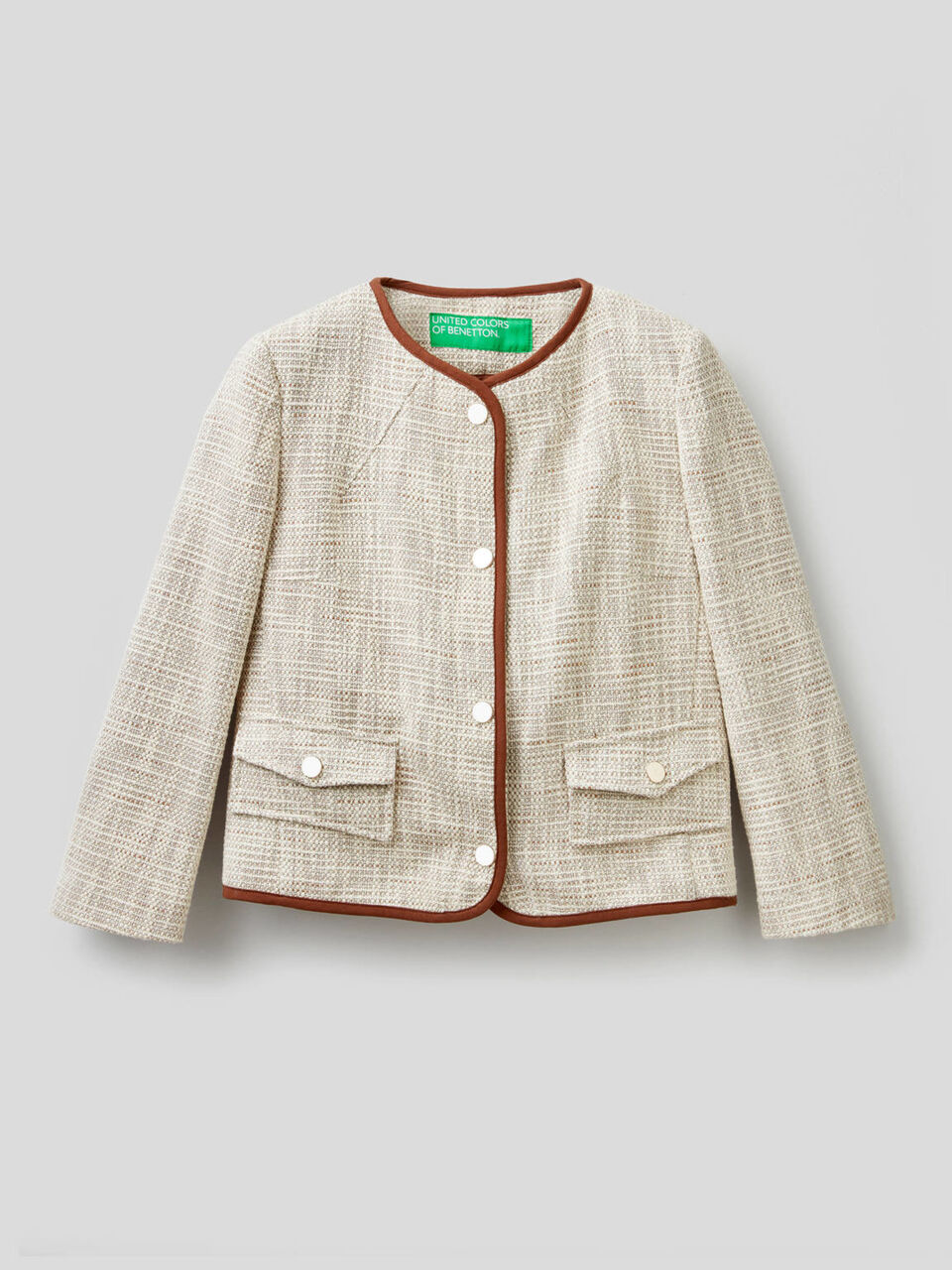 Jacke mit Profilen in einer Kontrastfarbe image number 1