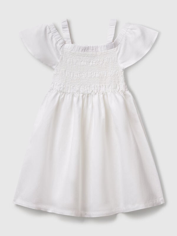 Kleid aus Leinenmischung Mädchen