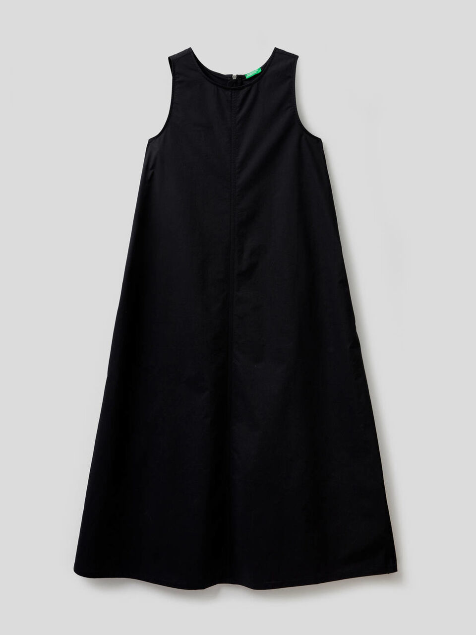 Langes, ärmelloses Kleid aus 100% Baumwolle image number 1